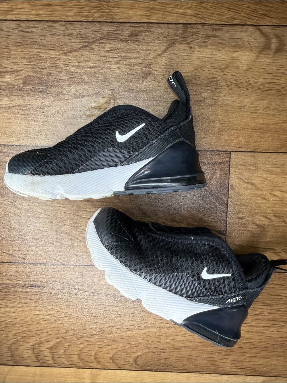 Nike Kids Black and White Slip-On Sneakers